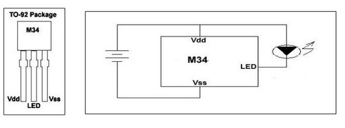 LED Flasher IC 2Hz (Pack of 2) Flashing Driver - Picture 2 of 2