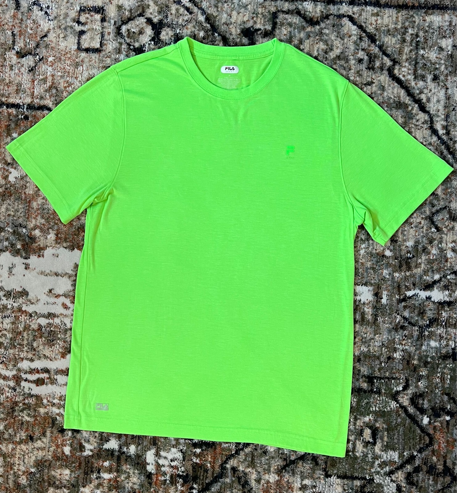 Maglia sportiva sportiva Fila verde media