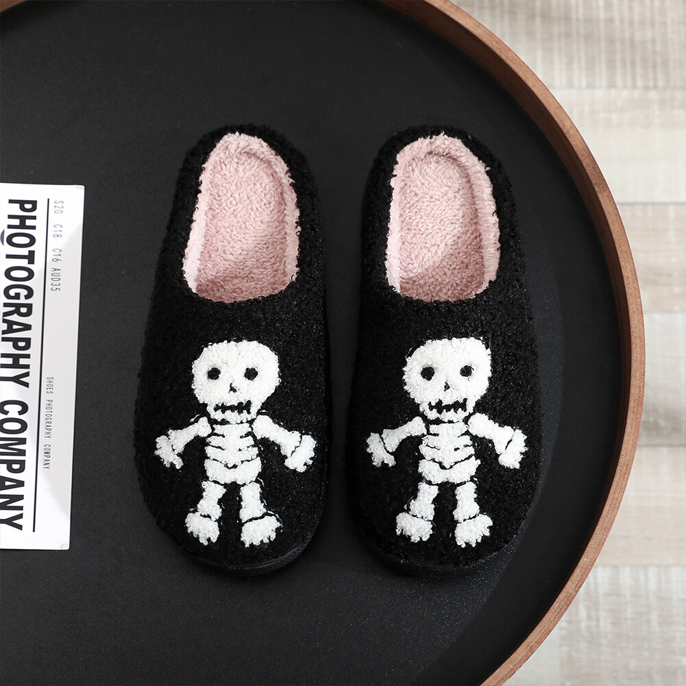 APL Halloween Peluche Pantofole Soffici Casa Comode Morbide per Autunno Inverno