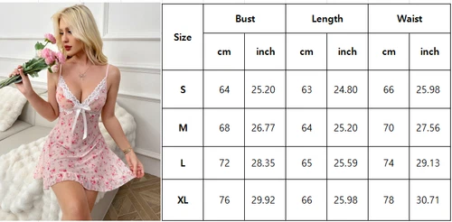Sexy Spaghetti Strap Lingerie Womens Lace Skirt Sleepwear Deep-V Dress G-string - Picture 97 of 115