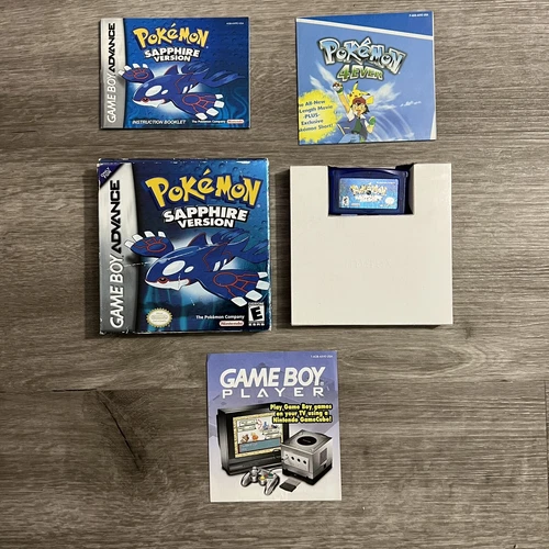 Pokemon Sapphire Gameboy Advance Complete In Box