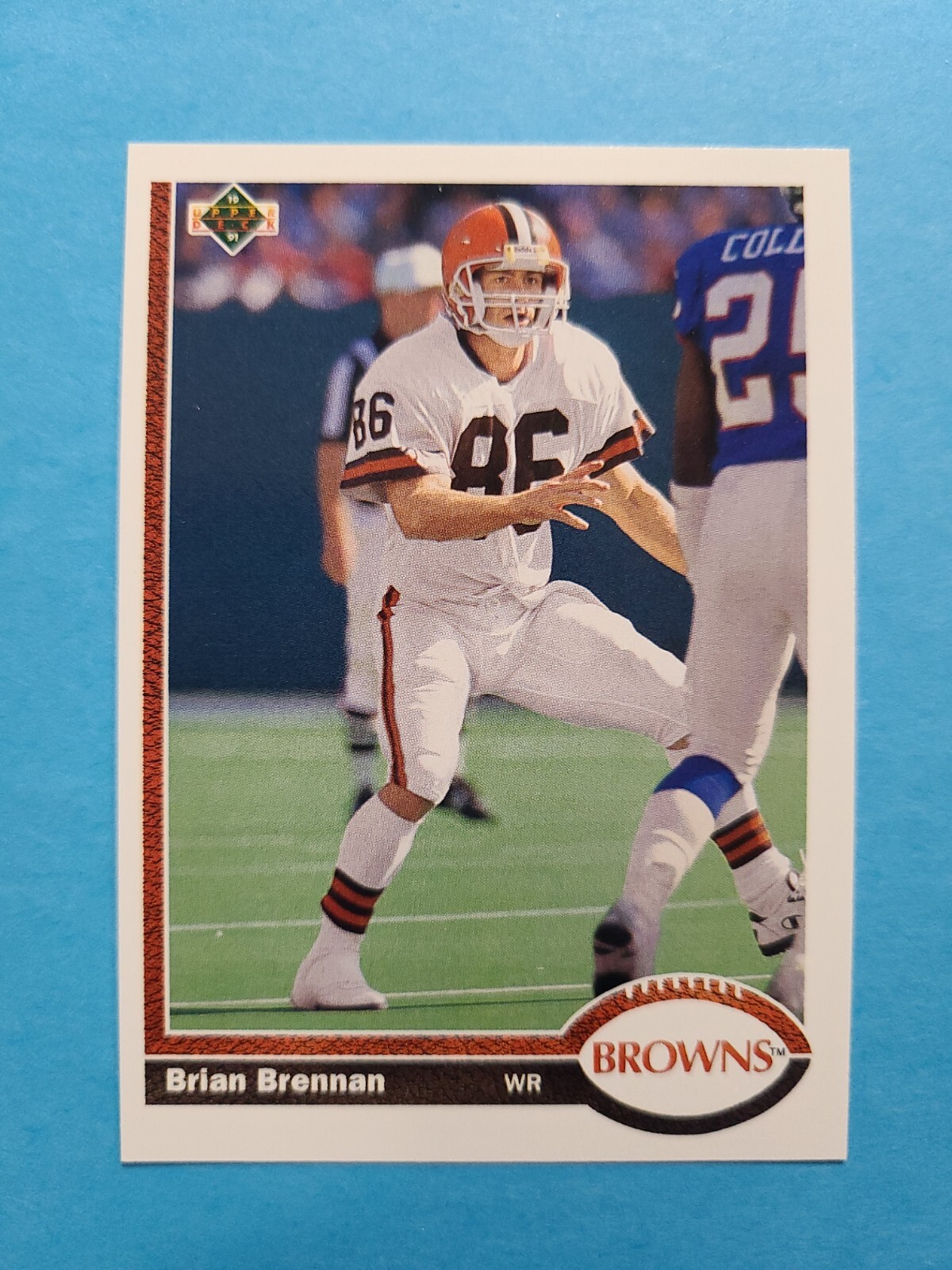 BRIAN BRENNAN 1991 UPPER DECK FOOTBALL CARD # 561 F4817
