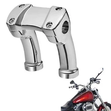 4" Handlebar Riser 1" Handle Bar For Harley Street Bob Low Rider Dyna Softail 