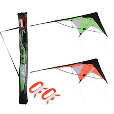 Dual Line Stunt Kite | Easy Fly Kids Adults Sports Kite | Colour Varies 