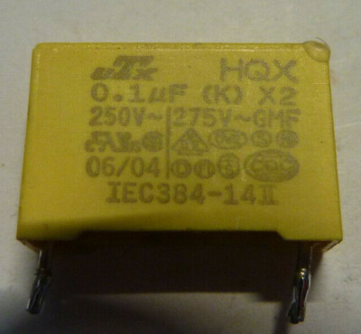 HQX 0,1µF (K)-X2 Kondensator Folienkondensator FilmCap 