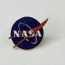 Nasa Vector Logo Pin Official Nasa Space Program Blue