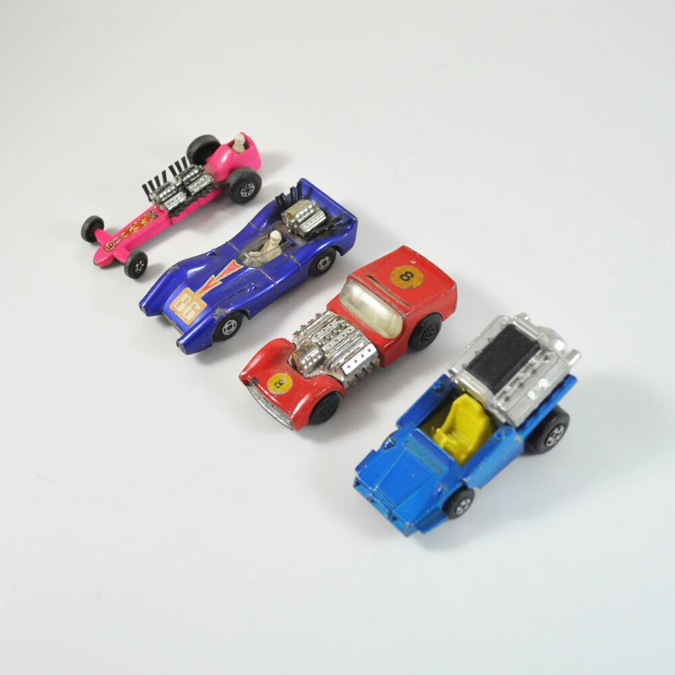 4 x Matchbox Superfast - Blue Shark - Slingshot & Road Dragster - Tyre Fryer - Image 2 of 4