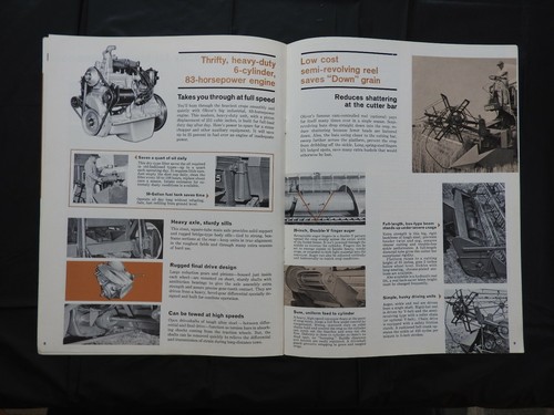1964 "THE OLIVER 525 SELF-PROPELLED COMBINE TILT-O-SCOPE" BROCHURE VERY NICE - Picture 5 of 7