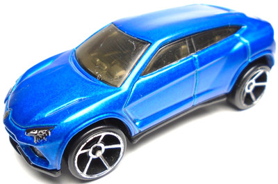 2015 HOT WHEELS HOT TRUCKS LAMBORGHINI URUS BLUE 1:64 DIECAST 2 3/4'' SUV TRUCK