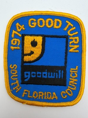 1974 Good Turn Goodwill South Florida Council BSA Patch