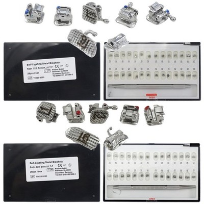 Dental Orthodontic Self-Ligating Brackets Damon Q Braces Roth 022 3/345 Hook 7-7