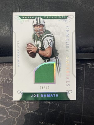 2016 Panini National Treasures - Century Materials Joe Namath #52 /10 (MEM)