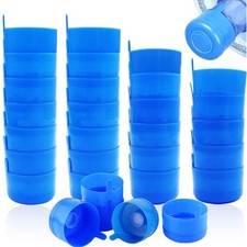 30 Pack Gallon Water Bottle Caps,Non Spill Caps for 55mm 3 blue
