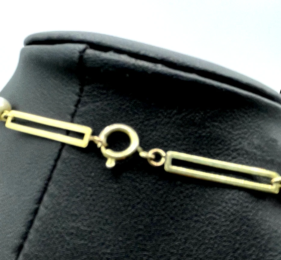 K&L Amerikaner Gold Double Kette mit 18 echten Akoya Perlen Klassiker L 61,5 cm - Bild 4 von 4