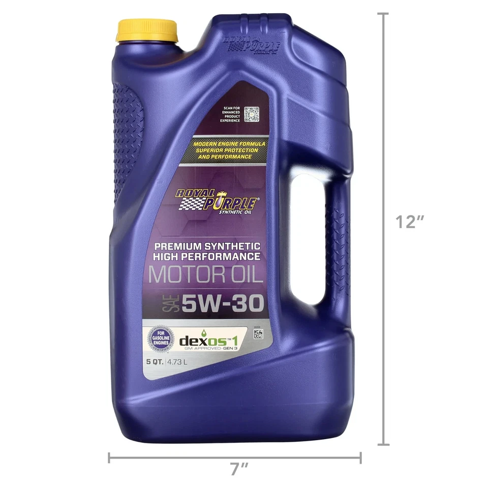 (2 pack) Royal Purple High Performance Motor Oil 5W-30, Premium Synthetic - Изображение 3 из 4