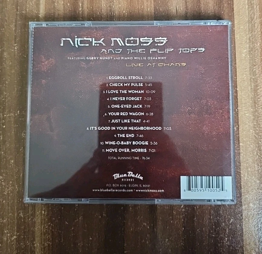 Nick Moss & The Flip Tops - Live At Chan'S - Album Musik CD *** sehr gut *** - Bild 2 von 3