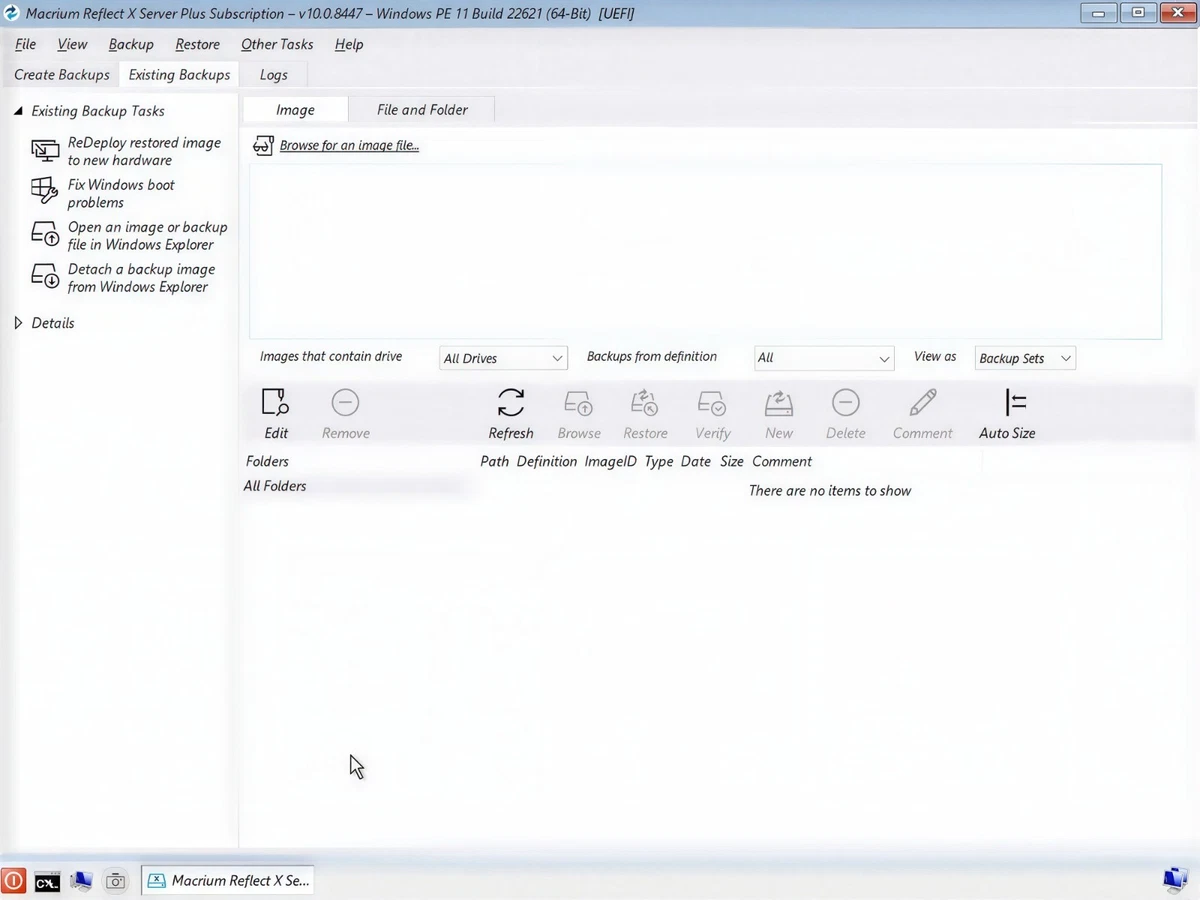 DVD/USB de arranque Macrium Reflect X Server Plus