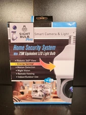 Sight Bulb Pro Smart Camer & Light Home Security System W/75W LED Light Bulb.