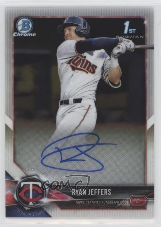 2018 Bowman Draft Chrome Draft Pick Auto Ryan Jeffers #CDA-RJ Auto