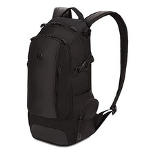 SwissGear 3598 Backpack, Narrow Daypack, Ideal for Commuting and College Black