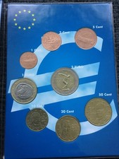Kursmünzen Satz Grichenland  2004 bfr. im Plister
