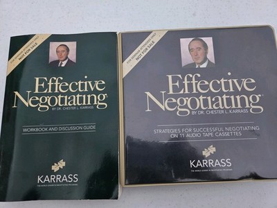 Vintage Karrass Effective Negotiating Seminar Program - 11 Cassette Set + Guide