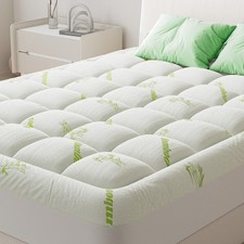 Queen Mattress Topper Viscose Derived from Bamboo, Thick Pillow Top Mattress ...