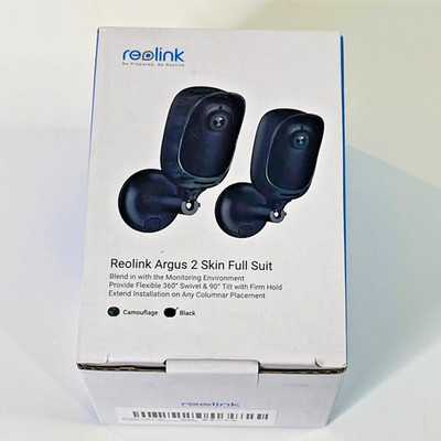Reolink Argus 2 Security Camera Mount Kit - Black Protective Skin Case