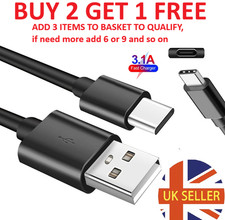 HeavyDuty USB to Type C Charging Cable Fast Phone Charger Long 25cm 1m 2m 3m UK