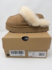 UGG Disquette Platform Clog Slipper for Women, US Size 6 - Chestnut