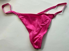 Victorias Secret Vintage 2012 Silky Charm V String Thong Panty Pink One Size OS