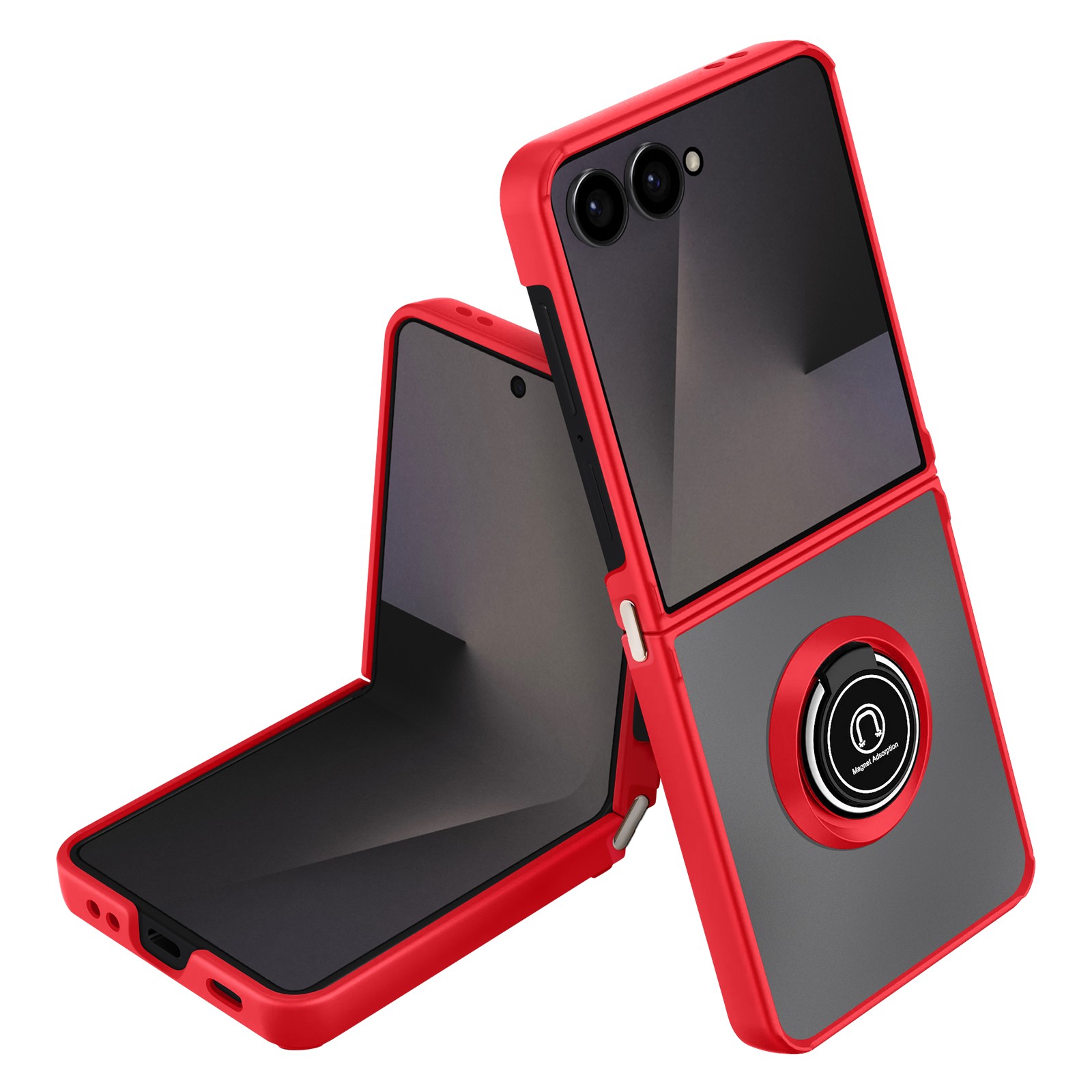 Coque Galaxy Z Flip 7 magnétique rouge protection intégrale Avizar