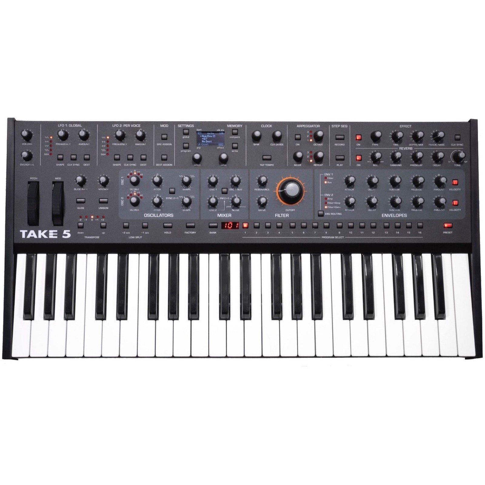 Компактный пятиголосный синтезатор Sequential Take 5 Poly