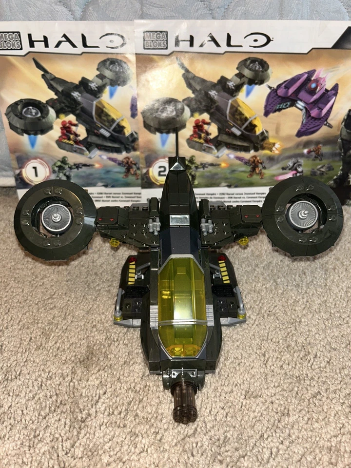 Halo Mega blocks UNSC Hornet Vs Covenant Vampire Set #97123 100% Complete +Extra - Image 4 of 4