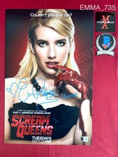 Emma Roberts autographed signed Scream Queens 11x17 photo Beckett COA Chanel