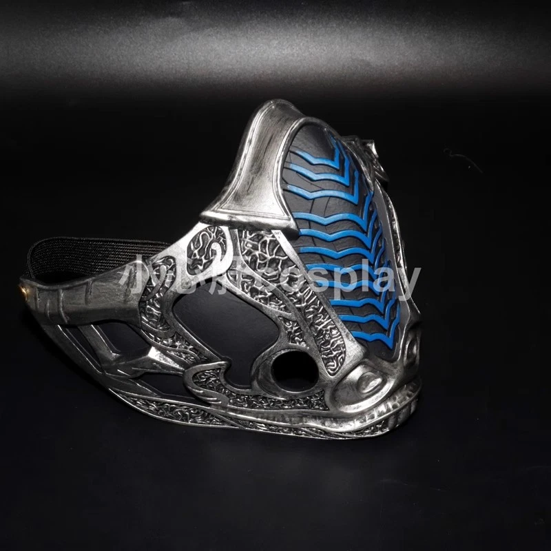 Cosplay Sub Zero Mask PVC Helmet Half Face Locomotive RIDE Props Show Halloween - Image 3 of 3