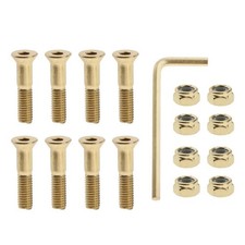 8Set SkateBoard Screws and Nuts Skate Hardware Bolts To Truck Replacements