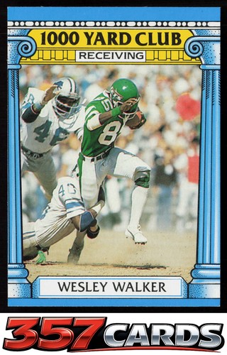 Wesley Walker #22 1987 Topps 1000 Yard Club card