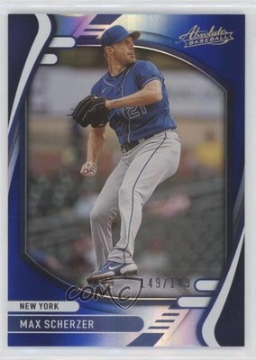 2022 Panini Absolute Spectrum Blue 149/149 Max Scherzer #33 01wi