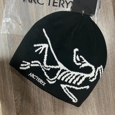 Arc'teryx Bird Head Toque Beanie Black White Orca Merino Wool-Winter Hat Unisex
