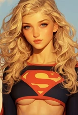 "Supergirl 104" 13x19 Fine Art Print Limited to Only 20 Hand-Numbered Copies