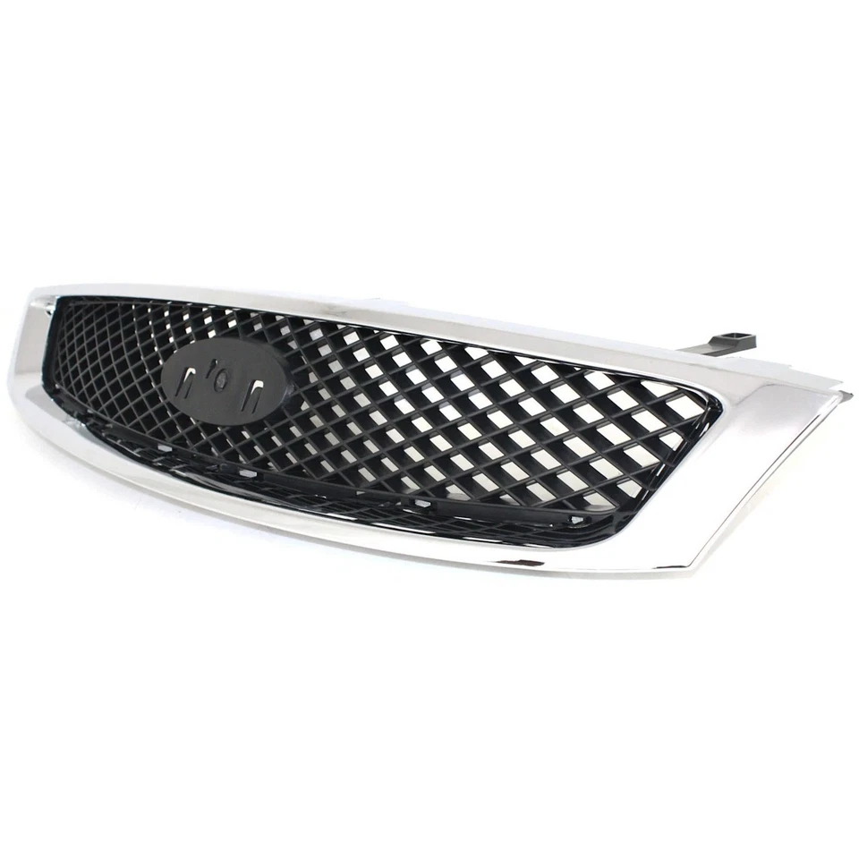 NEW FRONT GRILLE CHROME SHELL W/ BLACK INSERT FOR 2005-2007 FORD FOCUS FO1200430 - Imagem 4 de 4