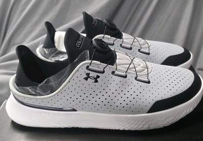 Under Armour SlipSpeed Shoes BOA Grey Black 3026197-107 Men SZ 14 NWB