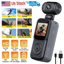 270 Rotation 4K/2K/1080P Single Lens 128GB WiFi Hand-Hold Action Camera Recorder