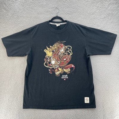 Ecko Unltd T-Shirt Men Extra Extra Large Black Dragon Streetwear 100% Cotton Y2K
