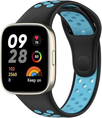 Breathable Watch Strap for Xiaomi Redmi Watch 3, Silicone Sport Replacement Band