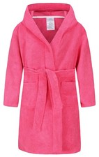 Kids Soft Towel Hooded Robe Cotton Bathrobe for Boys 5-16 Years Rose 4-5 Years