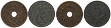 Denmark - 5 Ore 1928, 1942