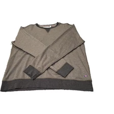 The Normal Brand Mens 2XL Brown Long Sleeve Pullover Chest 52 Length 28 Soft