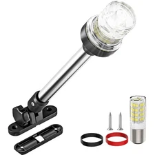 9 Inches Bimini Light for Pontoon Boat, Pontoon Navigation Lights Anchor Ligh...